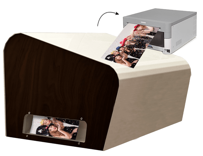 fotodrucker mit gehause und drucker