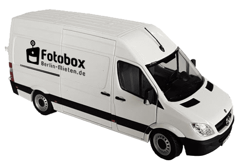 Fotobox Berlin Transporter für kostenlosen Auf- und Abbauservice in Berlin